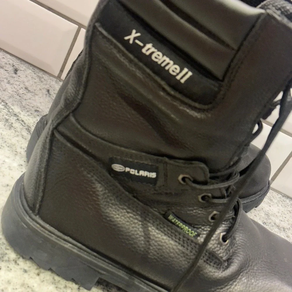 Polaris Men's 9 X-treme II Leather‎ Boots Black Waterproof Thinsulate 285360609
